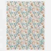 Zachte badplaats Gooi Ontspannende Beachside Retre Fleece Deken (Voorkant)