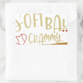Zachte bal Grammy Baseball T-shirts Rechthoekige Sticker (Tas)