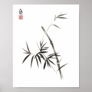 Zachte Bamboe Poster