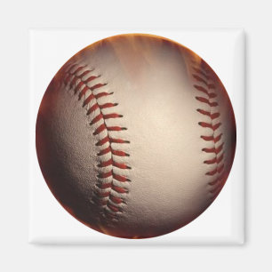 Zachte Baseball verkleurd naar rood Magneet