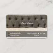 Zachte bedden en kussens minimalisme visitekaartje (Voorkant)