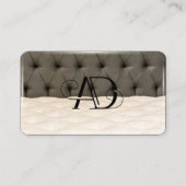 Zachte bedden en kussens minimalisme visitekaartje (Achterkant)