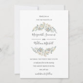 Zachte beenweide lijst Waterverf Save The Date (Voorkant)