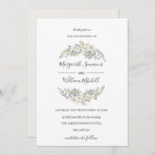 Zachte beenweide lijst Waterverf Save The Date (Voorkant / Achterkant)