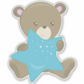 Zachte Beer, Babybeer, Beertje, Sterrenbeer Sticker (Voorkant)