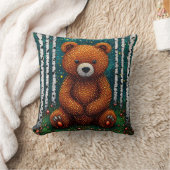 🧸 Zachte Beer Kinderkamer Decoratie Cadeau ✨ Kussen (Deken)