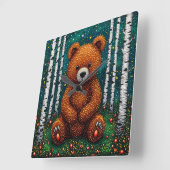 🧸 Zachte Beer Nursery Kamer Decoratie Klok 🕒 (Hoek)