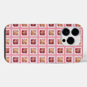 Zachte Beer Patchwork Knuffelbeer iPhone Hoesje (Achterkant horizontaal)