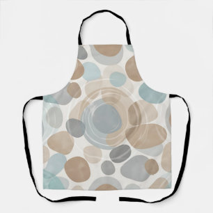 Zachte Beige Blauwe Grijze Minimalistische Overlap Schort