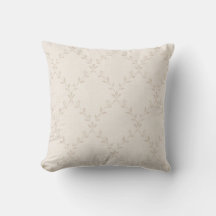 Zachte Beige Boho Bloem Motief met Traliewerk