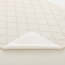Zachte Beige Boho Bloem Motief Traliepatroon