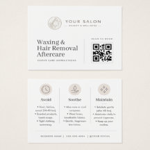 Zachte Beige Minimaal Waxen Nazorg QR Sjabloon