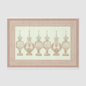 Zachte Beige Parfumflesjes Karaffen AD9 Decoupage Tissuepapier (Voorkant)