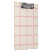 Zachte Beige & Roze Rasterpatroon Klembord (Rechts)