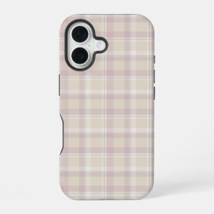 Zachte beige Taaie iPhone 7 van de Plaid, 16 Hoesje