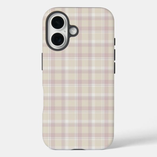 Zachte beige Taaie iPhone 7 van de Plaid, Case-Mate iPhone Case (Achterkant)