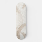 Zachte beige veren Palm Bliss 1 Persoonlijk Skateboard (Voorkant)