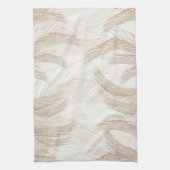 Zachte beige veren Palm Bliss 1 Theedoek (Verticaal)