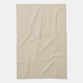 Zachte Beige visgraat patroon keukenhanddoek (Verticaal)