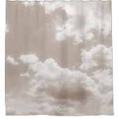 Zachte beige wolken 5 #wolken #art douchegordijn (Voorkant)