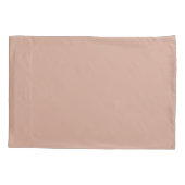 Zachte beige, zogenaamde Pillow Hoesje Color D3A59 Kussensloop (Achterkant-Links)