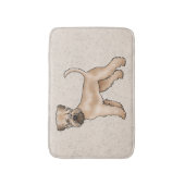 Zachte beklede tarwedrager hond Schattigee illustr Badmat (Voorkant Verticaal)