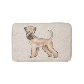 Zachte beklede tarwedrager hond Schattigee illustr Badmat (Voorkant)