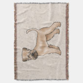 Zachte beklede tarwedrager hond Schattigee illustr Deken (Voorkant Verticaal)