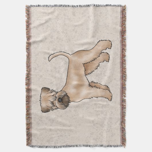 Zachte beklede tarwedrager hond Schattigee illustr Deken (Voorkant Verticaal)