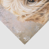 Zachte beklede tarweterriër hond tissuepapier (Detail)