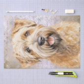 Zachte beklede tarweterriër hond tissuepapier (Craft)