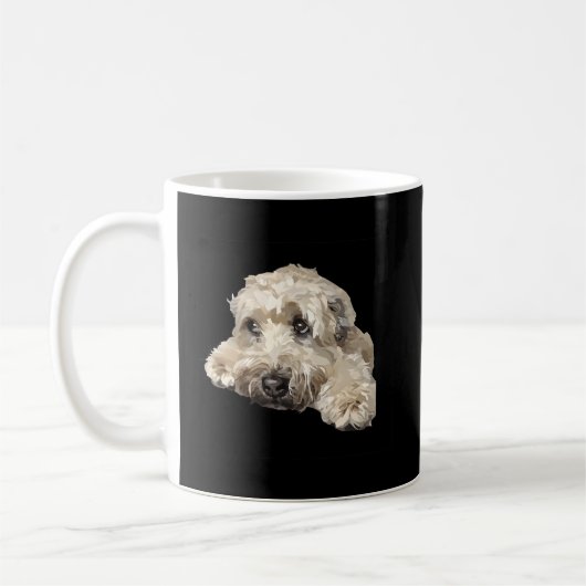 Zachte beklede Wheaton Terrier Koffiemok (Links)