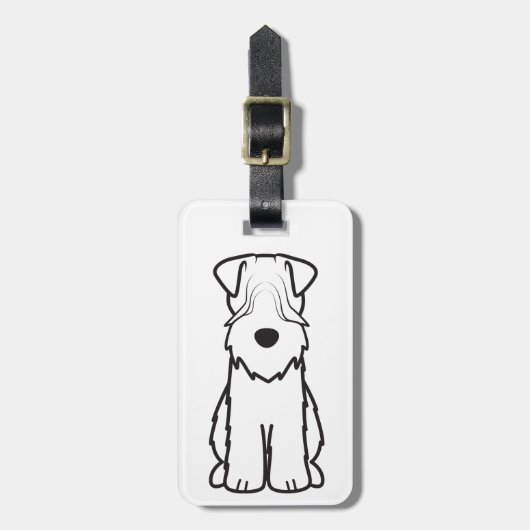 Zachte beklede wielrenner bagagelabel (Voorkant verticaal)