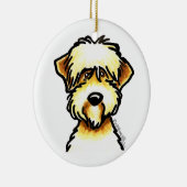 Zachte beklede wielrenner, speciaal gepersonalisee keramisch ornament (Rechts)