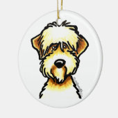 Zachte beklede wielrenner, speciaal gepersonalisee keramisch ornament (Links)