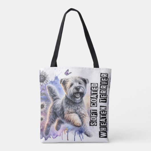 Zachte beklede wielrenner tote bag (Achterkant)