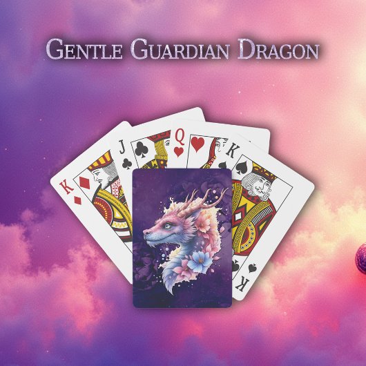 Zachte Beschermende Draak.  Pokerkaarten