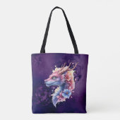 Zachte Beschermende Draak. Tote Bag (Achterkant)