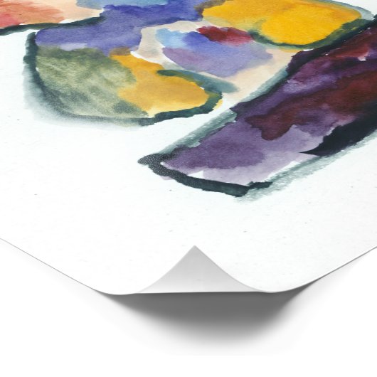 Zachte bever print foto afdruk (Hoek)