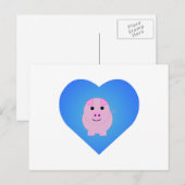 Zachte Biggetjes Liefde Feestdagenkaart (Voorkant / Achterkant)