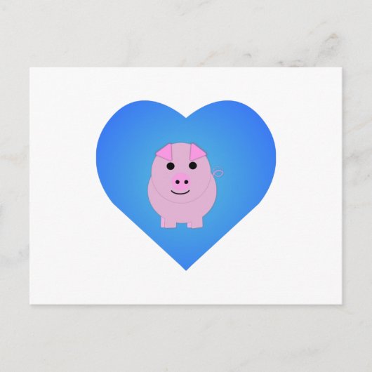 Zachte Biggetjes Liefde Feestdagenkaart (Voorkant)