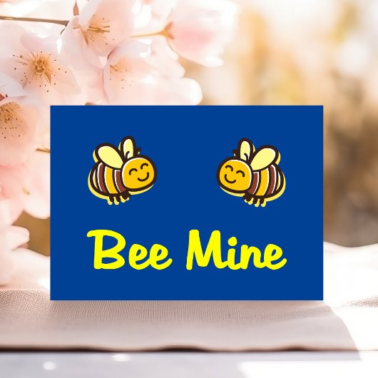 Zachte Bij Mijne Retro Hommels Donkere Kleur Feestdagenkaart