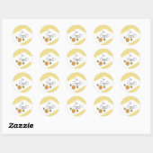 Zachte Bijenkorf Ronde Sticker (Vel)