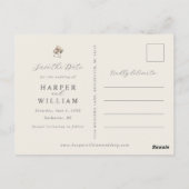 Zachte biologische foto Bewaar de datum Briefkaart (Achterkant)