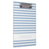 Zachte Blauw en witte strepen patroonnaam Klembord (Rechts)