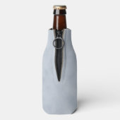 Zachte Blauw Parchment Kijk Flesjeskoeler (Fles Achterkant)