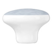 Zachte Blauw Parchment Kijk Keramische Knop (Zijkant)