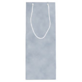 Zachte Blauw Parchment Kijk Wijn Cadeautas (Achterkant)