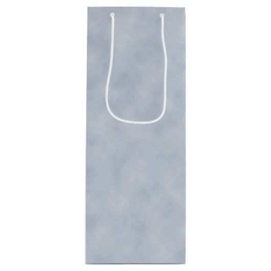 Zachte Blauw Parchment Kijk Wijn Cadeautas (Voorkant)