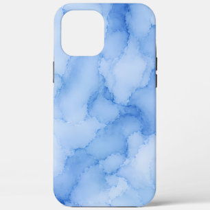 Zachte Blauwe Aquarel Abstract Case-Mate iPhone Case